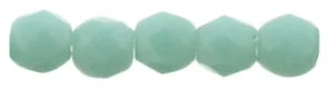 (image for) Czech Fire Polish 2mm-Turquoise Opaque