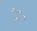 (image for) Sterling Silver Filled - 3mm Crimp Cover * Package of 10
