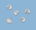 (image for) Sterling Silver Filled - 4mm Crimp Cover * Package of 10