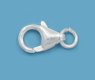 (image for) Sterling Silver Filled - 11mm Round Trigger Lobster Clasp with Ring * Package of 3 Clasps