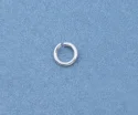 (image for) Sterling Silver - 4mm Jump Rings. 22 Gauge * 10 Pieces