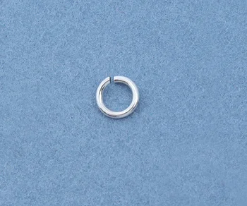 (image for) Sterling Silver - 4mm Jump Rings. 22 Gauge * 10 Pieces