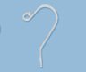 (image for) Sterling Silver 21.5mm French Earwires with 1.5mm Ball End * Package of One Pair