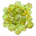 (image for) Czech Melon 8mm Round - Chrysolite Celsian
