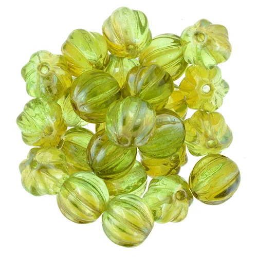 (image for) Czech Melon 8mm Round - Chrysolite Celsian