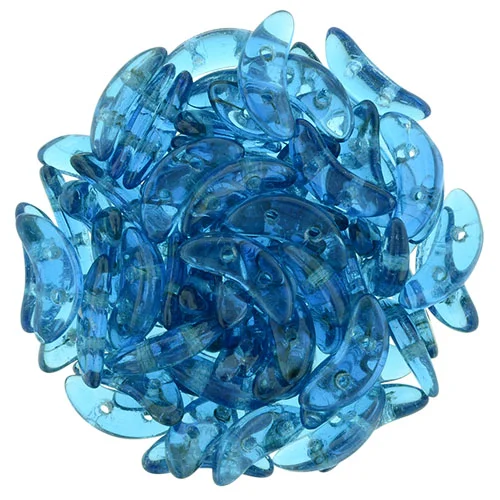 (image for) CzechMate Crescent-Capri Blue Transparent