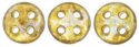 (image for) CzechMate QuadraLentil-Transparent Gold/Smoky Topaz Luster