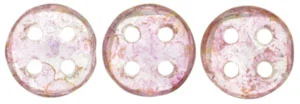 (image for) CzechMate QuadraLentil-Transparent Topaz/Pink Luster