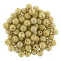 (image for) Czech 4mm Round-Antique Beige Iris Luster