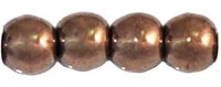 (image for) Czech 3mm Round-Bronze Metallic