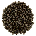(image for) Czech 2mm Round - Dark Bronze Metallic