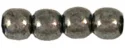 (image for) Czech 3mm Round-Hematite Metallic