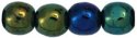 (image for) Czech 4mm Round-Iris Green Metallic