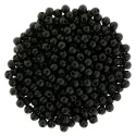 Czech 2mm Round - Jet Black Opaque (image for) Czech 2mm Round - Jet Black Opaque