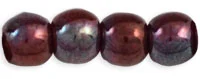 (image for) Czech 3mm Round-Metallic Amethyst Luster