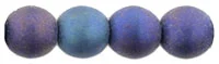 (image for) Czech 6mm Round-Matte Iris Blue