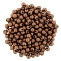 Czech 2mm Round - Matte Metallic Bronze Copper (image for) Czech 2mm Round - Matte Metallic Bronze Copper
