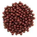 (image for) Czech 2mm Round - Matte Metallic Lava