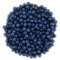 (image for) Czech 2mm Round - Metallic Suede Blue