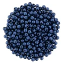 (image for) Czech 2mm Round - Metallic Suede Blue