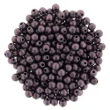 (image for) Czech 2mm Round - Metallic Suede Pink