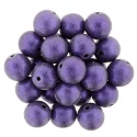 Czech 8mm Round-Metallic Suede Purple (image for) Czech 8mm Round-Metallic Suede Purple