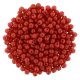 (image for) Czech 2mm Round - Opaque Red