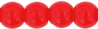 (image for) Czech 4mm Round-Opaque Red