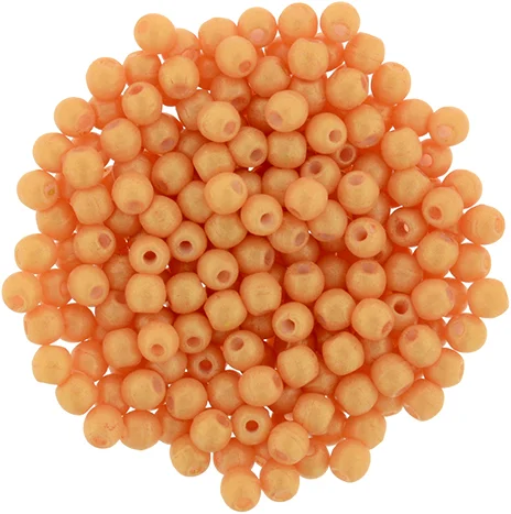 (image for) Czech 2mm Round - Pacifica Tangerine
