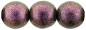 (image for) Czech 8mm Round-Polychrome Pink Olive