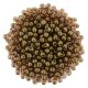 (image for) Czech 2mm Round - Transparent Rose Gold Topaz Luster