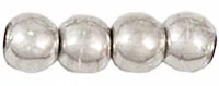 (image for) Czech 3mm Round-Silver