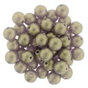 Czech 6mm Round-Sueded Gold Amethyst (image for) Czech 6mm Round-Sueded Gold Amethyst