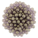 Czech 4mm Round-Sueded Gold Amethyst (image for) Czech 4mm Round-Sueded Gold Amethyst