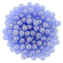 Czech 4mm Round-Sueded Gold Sapphire (image for) Czech 4mm Round-Sueded Gold Sapphire