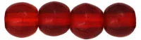 (image for) Czech 4mm Round-Siam Ruby Transparent