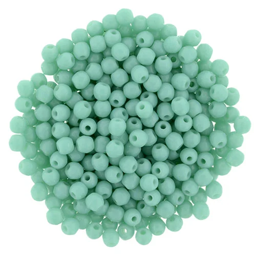 (image for) Czech 2mm Round - Turquoise Opaque