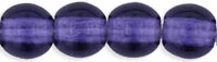 (image for) Czech 4mm Round-Tanzanite