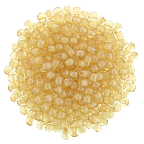 (image for) Czech 2mm Round - Transparent Champagne Luster