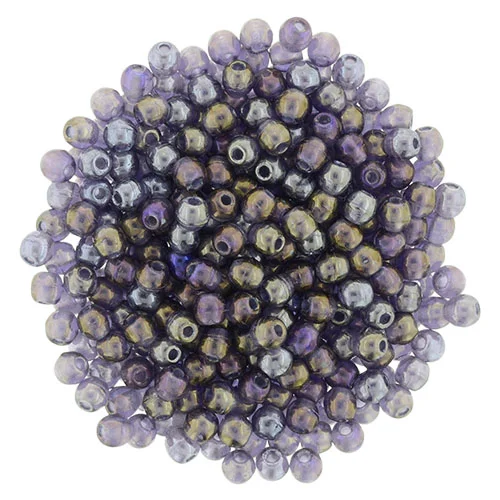 (image for) Czech 2mm Round - Tanzanite Iris Luster