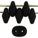 (image for) Czech SuperDuo-Jet Black Matte Opaque * 10 Grams