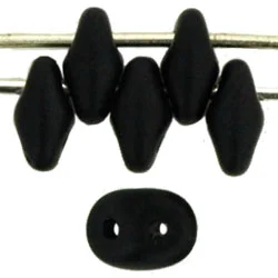 (image for) Czech SuperDuo-Jet Black Matte Opaque * 10 Grams