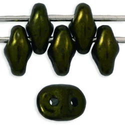 (image for) Czech SuperDuo-Metallic Green *10 Grams
