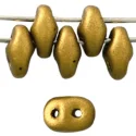 (image for) Czech SuperDuo-Matte Metallic Aztec Gold