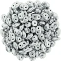 (image for) Czech SuperDuo-Matte Metallic Silver