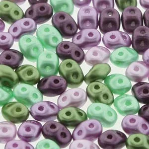 (image for) Czech SuperDuo-Spring Violets Mix