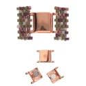 (image for) Cymbals Collection Rose Gold Plate - AXOS II Aiko/Delica Magnetic Clasp * One Set