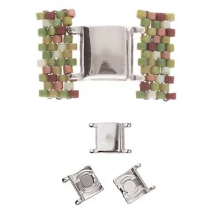 (image for) Cymbals Collection Silver Plate - AXOS II Aiko/Delica Magnetic Clasp * One Set
