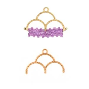(image for) SKALOTI III- AIKO Precision Cylinder or DELICA ENDING * ROSE GOLD PLATE * One Pair.