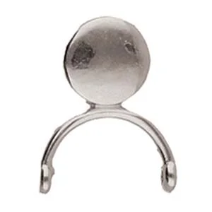 (image for) VENIO II-AIKO PRECISION or DELICA Cylinder EARRING POSTS ANTIQUE SILVER PLATE * One Pair